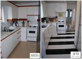 Kitchen Makeover Step 3 The Floor The Sweetest Digs Kitchen Makeover Melamine Cabinets Cabinet Remodel