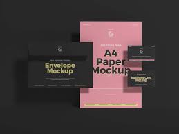 Download Free Elegant Stationery Mockup Design Psd PSD Mockup Templates