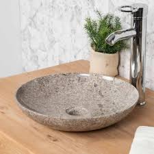 Un grand choix de styles. Vasque Salle De Bain En Marbre A Poser Lysom 35 Cm Gris