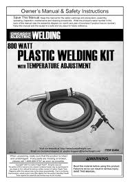 Find new and preloved harbor freight items at up to 70% off retail prices. Harbor Freight Tools 96464 Item 96464 800 Watt Plastic Welding Kit With Adjustable Temperature Owner S Manual Manualzz