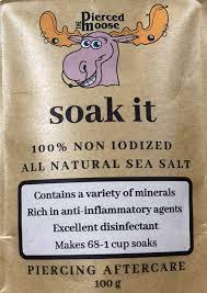Buy Soak It Piercing Aftercare 100 Non Iodized Natural Sea Salt Online In Ukraine B08krwzzpz