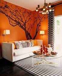 Enjoy free shipping on most stuff, even big stuff. Beautiful Home Decor Ideas Just Imagine Daily Dose Of Creativity Orange Decor Tree Wall Decal Living Room Paint
