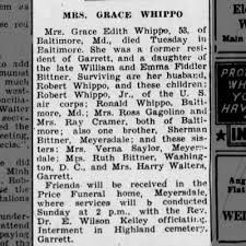 Obituary for Grace Edith WHIPPO (Aged 53)
