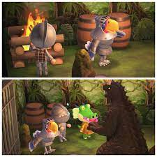 Stinky is a cat that wears a wrestling mask made of underwear. Sterling The Bird Who Comes With His Own Custom Knight Helmet And Armored Feet Can Wear Iron Armor Verily Animalcrossing