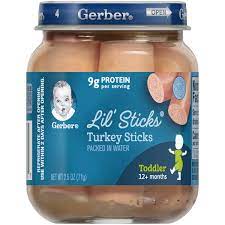 Gerber Lil Sticks Toddler Food Chicken 2 5 Oz Jar Walmart Com