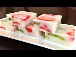 Agar Jelly With Fruits Youtube Jelly Recipes Coconut Jelly Agar Agar Jelly