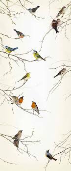 light taupe birds wall mural bird wallpaper mural wallpaper door murals
