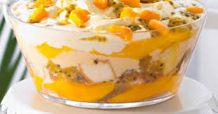 Mango And Passionfruit Trifle Summer Trifle Mango Trifle Recipes Food