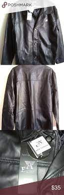 A Emporio Faux Collezione Leather Jacket Size L Leather Jacket Clothes Design Jackets