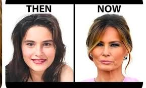 She's fabulous. I look rounded face when young and now I hand chic bones  and all. Never did anything. She's stunning to me at 56.