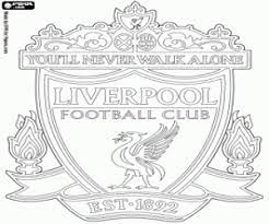 Kleurplaat Badge Van Liverpool Fc Kleurplaten