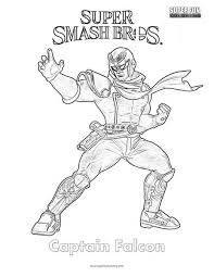32 nintendo switch coloring page in 2020. Captain Falcon Super Smash Brothers Coloring Page Super Fun Coloring