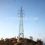China 33kV double circuit transmission line tower ...