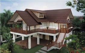 Model atap rumah minimalis modern. 28 Sketsa Rumah Panggung Yang Cocok Untuk Keluarga Joglo Joglo