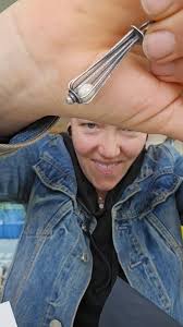 Unboxing from @allisonkallawayjewelry !!!! , This silver bird cage holds a  single deep sea scallop pearl, egg shaped and holding all of the magic of  the Bay Of Fundy where it was fished by Jacob ❤️ 🌊 ...