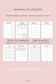 2021 Planner Printable Weekly Planner Vertical Layout Etsy Printable Planner Vertical Weekly Planner Planner Inserts Printable