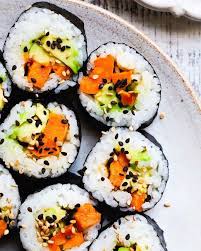 Lindsey On Instagram I Ve Been On A Sushi Kick Lately Especially Making It At Home And I M Lovin This Miso In 2020 Vegetarian Sushi Veggie Sushi Vegan Sushi