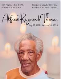 Farewell to Alfred Raymond Thomas in Point Fortin