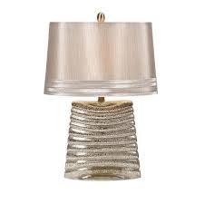 Fixtures, when properly installed and under normal conditions of use, are warranted to be free from defects in materials and this mercury cylindrical glass shade is part of the $item.xcollectionname collection from design classics lighting. Epperson Mercury Glass Table Lamp