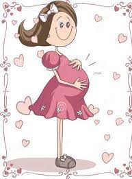 Imagen De Pregnant Baby And Mom Pregnant Cartoon Baby Painting Baby Scrapbook