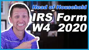 Check spelling or type a new query. How To Fill Out Irs Form W4 2020 Head Of Household Youtube