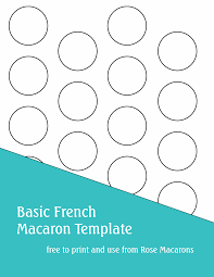 Basic French Macaron Template In 2020 Macaron Template Macarons French Macarons