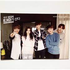 K Pop Exo X Line Naver Web Drama Exo Next Door Official Post Card Limited Ver 3 Exo Web Drama Drama