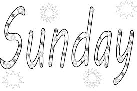 Days Of The Week Coloring Pages Sunday Coloring Pages Free Coloring Pages Color