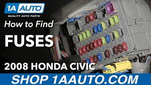 How To Locate Where To Find Fuses 05 11 Honda Civic