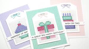 Maybe you would like to learn more about one of these? Creating Birthday Cards With Removable Stitched Tags Youtube