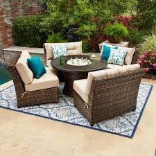 Member S Mark Avery Sunbrella Seating Set With Built In Beverage Cooler Conversation Set Patio Outdoor Living Furniture Deep Seating Patio Furniture