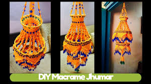 Diy Two Storey Macrame Jhumar Design 3 Macrame Art Macrame Art Crafts Seashell Crafts