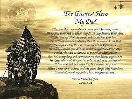 Customize Army Gift For Dad My Greatest Heropersonalized Sentimental Poem Fathers Day Birthday Military Soldier You Could Lea Gifts For Dad Army Gifts Dads