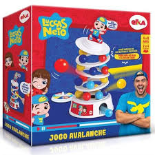 Com mini jogos, o box de atividades luccas neto inclui cartas holográficas, lâminas com atividades variadas, uma caixa de giz de cera, uma cartela de adesivos e um boneco para montar do luccas neto. Jogo Avalanche Lucas Neto Elka Brinquedos Outros Jogos Magazine Luiza