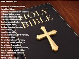 American Standard Version Amplified Bible Catholic Public Domain Version Children S King James Christian Sta Good News Bible Geneva Bible King James Bible
