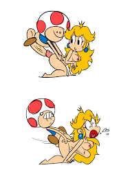 princess peach, toad (mario), mario (series), nintendo, highres, 1boy,  1girl, black eyes, blonde hair, breasts, constricted pupils, hetero, large  penis, long hair, multiple views, nipples, nude, open mouth, penis, sex,  stomach bulge,