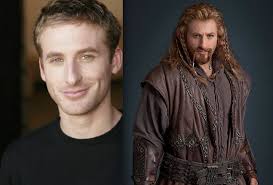 The Hobbit's dwarves: before make-up, and after