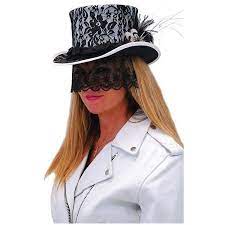 Steampunk White Veil Top Hat Leather Top Hat Clothes Design Steampunk Top Hat