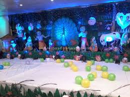 Baby Boy 1st Birthday Decoration Ideas For Boy India Krishna 3d Birthday Themes Birthday Decoration Items Birthday Decorations Birthday Party Themes