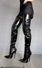 Cisara in black latex boots at home. Pin On Lackstiefel