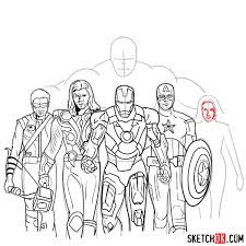 Check spelling or type a new query. How To Draw The Avengers Team Sketchok Easy Drawing Guides