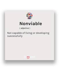 Nonviable Definition In 2020 New Words In English New Words Nouns