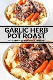 Slow Cooker Garlic Herb Pot Roast Recipe Pot Roast Slow Cooker Crockpot Recipes Slow Cooker Slow Cooker Roast