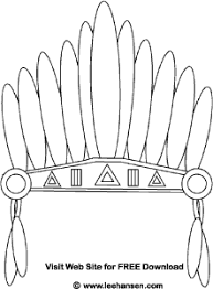 Native American Feathered Head Dress Coloring Page Native American Headdress Native American Feathers Native American Crafts