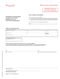 Sie ist ein tochterunternehmen der santander central hispano, welches zu den größten finanzdienstleistern in europa zählt. Santander Freistellungsauftrag Fill Online Printable Fillable Blank Pdffiller