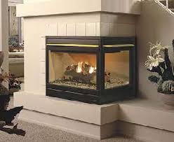 Unfortunately, we do not offer any double sided electric fireplace inserts. Corner Fireplaces Two Sided Corner Electric Fireplace