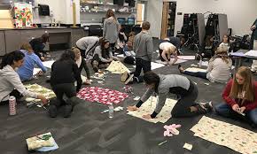 And once you realize how quick and easy it is to make these blankets fleece blankets make great gifts for holidays, baby showers, and more. James Madison University Occupational Therapy Students Make Fleece Baby Blankets For Local Hospital