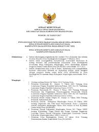 Keputusan kepala desa lopok nomor : Sk 02 Bumdes Pdf
