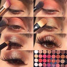 Adim Adim Goz Makyaji Kullandigim Urunler Makeuprevolution Flawless 4 Far Paleti Zuenkirpik Ag146 Cecilebeauty Kahverengi Goz Makyaj Goz Makyaji Far