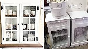 How To Make A Country Cabinet With Chicken Wire Doors